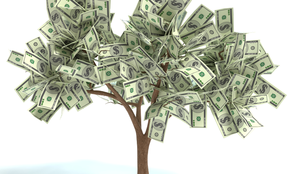 A money tree filled with scholarship money, eligible students, financial aid office, financial need, related field, cameron impact scholarship, trade school, junior college, fifth-year senior, scholarship search
