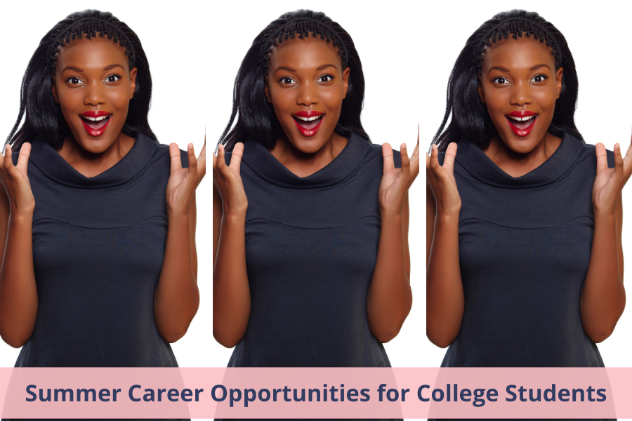 A college freshman is screaming because she just landed her dream summer internship