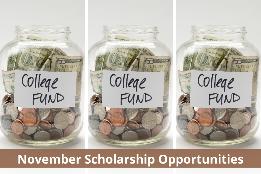 A jar full of coins and dollar bills for college, college students, high school students, black students, financial need, graduate school, financial support, higher education, community service, award amount, fall scholarships, November scholarship opportunities, no essay scholarships, recommendations