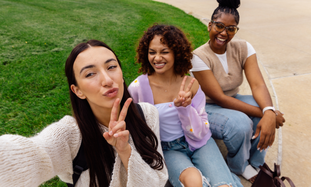 Three high school seniors are participating in a visit colleges for free program where they were able to learn more about their dream school. They were able to sit in a class related to their future major and meet some of their future professors