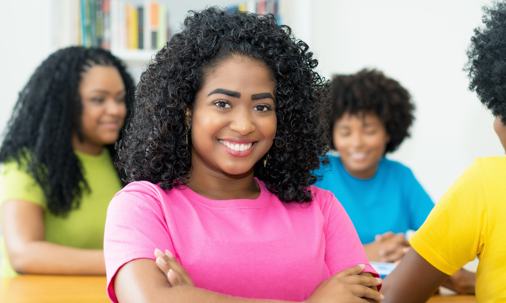 A teacher is explaining to her high school students that they must have a complete brag sheet in order to request a recommendation letter from their core teachers or the school counselor