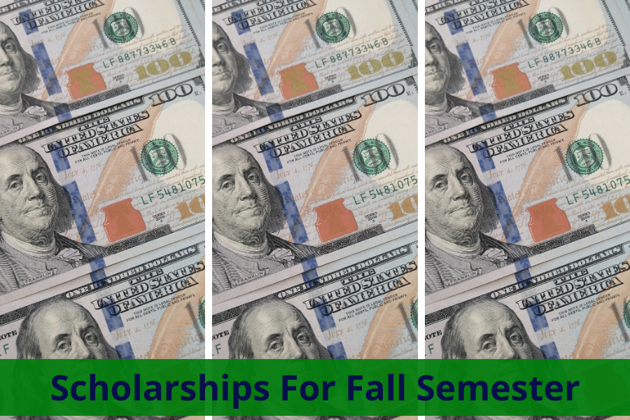 The incoming freshman has a stack of cash she won applying from applying to scholarships all summer. Now the student is looking for scholarships for fall semester