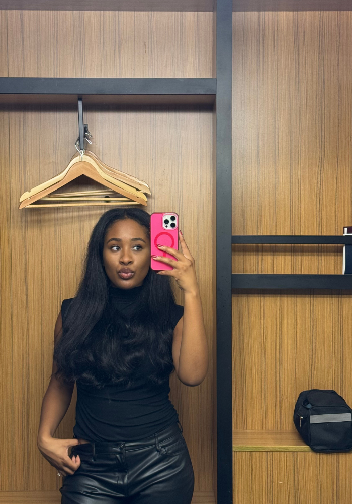 A college female is creating content for the Princess Polly College Ambassador Program. She is sharing her favorite items with her friends and social media followers.